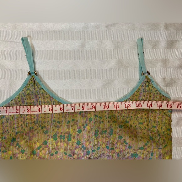 Yumi Sz 2/4 Beautiful Multicolor Mosaic Print Sun Dress Lined Zipper Adj strap - Picture 13 of 16